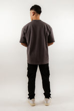 Load image into Gallery viewer, Oversized Avoir London Shadow Print Short Sleeve T-Shirt In Charcoal
