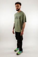 Load image into Gallery viewer, Oversized Short Sleeve T-Shirt In Khaki With AVOIR Print
