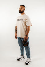 Load image into Gallery viewer, Oversized Avoir London Short Sleeve T-Shirt In Beige
